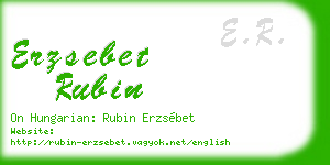 erzsebet rubin business card
